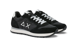 SNEAKER TOM SOLID IN NYLON E SUEDE NERA